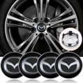 4pcs 60mm Auto Wheel Center Hub Tyre Vehicles Caps Cover Rim Sticker Badge For Mazda 3 6 Atenza Axela Demio CX3 CX5 MP MS RX8 MS. 