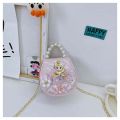 Princess pearl bag for baby girls/ beautiful small hand bag for girls/ bags for Eid fancy small bags. 