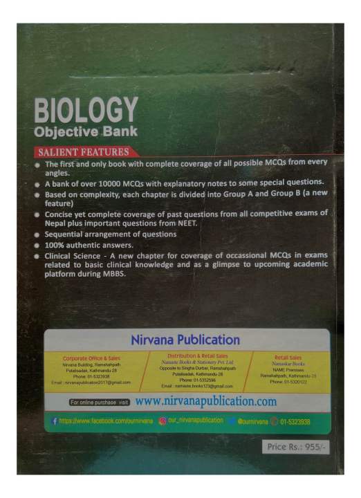 Nirvana%20Biology%20Objective%20Bank%20With%20Clinical%20Science%20For%20CEE%20Medical,%20Paramedical%20&%20Pre-Medical%20Entrance%20Preparation%20%7C%7C%20New%20Edition%202082%20-%20Image%202