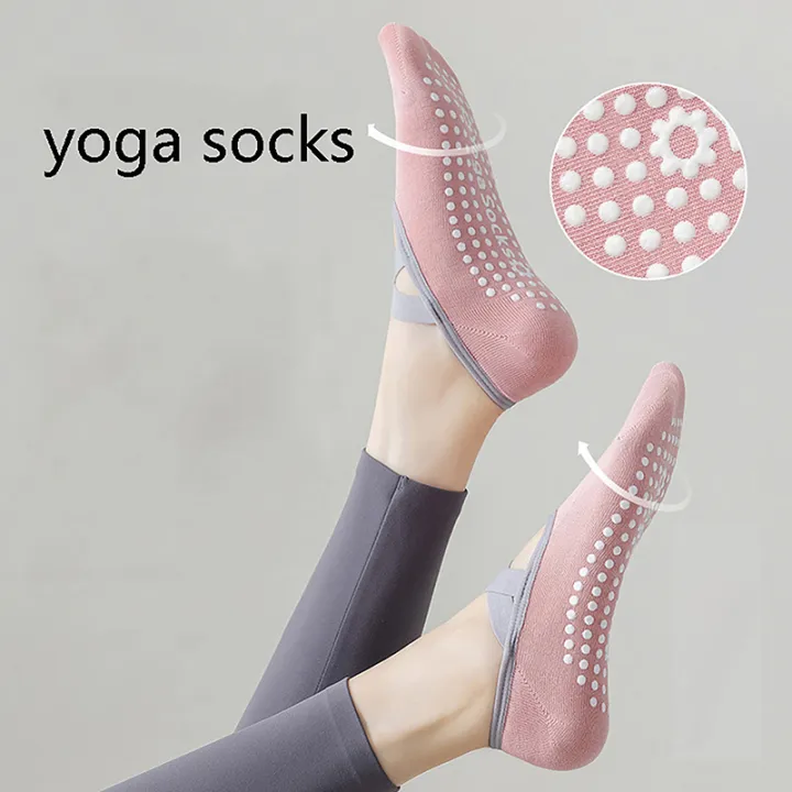 Women's%20Professional%20Yoga%20Socks%20Anti-Slip%20Sweat-Absorbent%20Breathable%20Pilates%20Ballet%20Dance%20Sport%20Socks%20for%20Active%20Ladies%20-%20Image%202