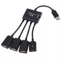 Type C USB hub expander OTG adapter for smartphone tablets 3 in 1 4 in 1. 
