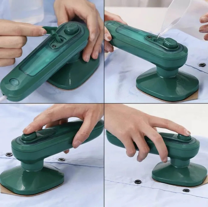 ORANGLES Portable Mini Electric Steam Iron Handheld Garment Steamer for Clothes Mini Ironing Machine - detailed closeup view - illustrating benefits - Image 3 of 3 | created for all | Shop Portable Mini Electric Steam Iron Handheld Garment Steamer for Clothes Mini Ironing Machine North Carolina | Free Shipping ORANGLES