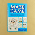 A 32-Page Maze Game Book Designed for Children Aged 3 and Above, Ideal for Preschool Learning. It Helps Improve Concentration and Fine Motor Skills, Making It an Excellent Birthday ..