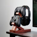 Wood Headphone Stand Gaming Headset Holder for Desk Display Gaming Accessories for Airpods PS5 Xbox.