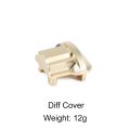 TRX4M Axle Brass Weights Steering Link Blocks Knuckle Diff Cover Caster Blocks for 1/18 RC Crawler TRX4-M Chassis Upgrade Parts. 