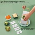 Kitchen 5-In-1 Multifunctional Vegetable Slicer Cutter Potato Shredders Garlic Carrot Grater Chopper. 