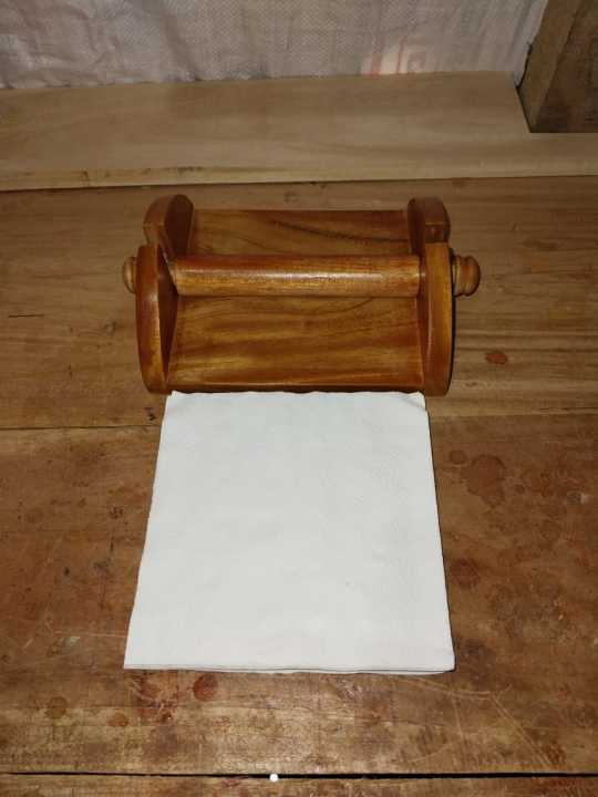 Antique Handcrafted Decorative Wooden Napkin Holder Tissue Holder Stand for Dining Table Restaurant