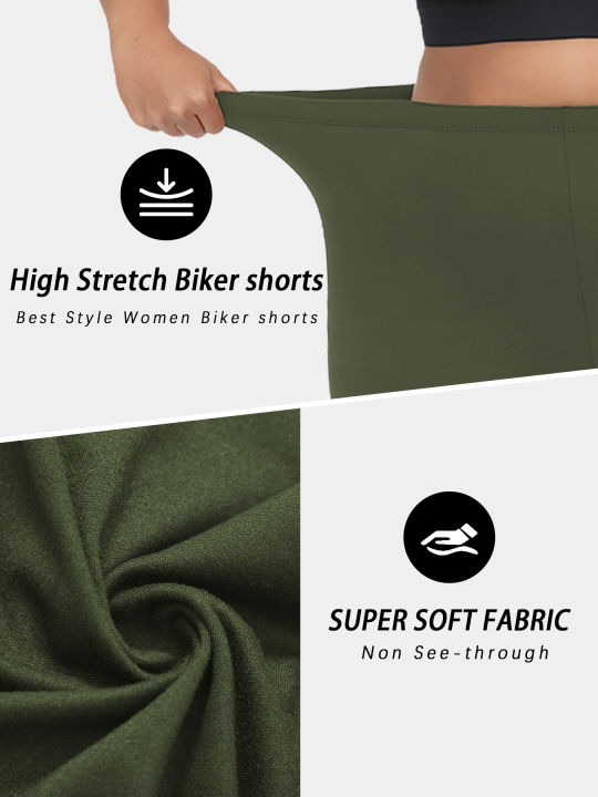 Plus%20Size%20Women%20Athletic%20Shorts%20Super%20Soft%20Biker%20No%20See%20Through%20Workout%20Yoga%20Running%20Home%20Casual%20-%20Image%205