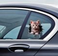 1pc 3D car sticker cute cat cat personalised block body scratch car motorbike SUV window laptop universal decoration sticker.