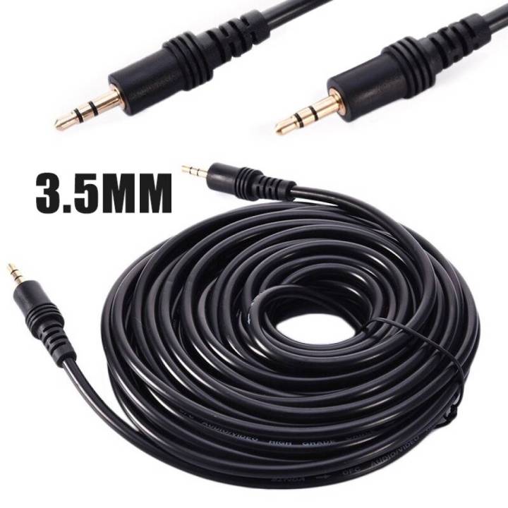 3.5mm Male to Male Pin Stereo Audio Aux Cable - 10 Meter