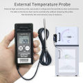 Bluetooth USB Temperature Data Logger with External Temperature Probe Cryogenic Data Recorder PDF CSV Report for Cold Chain.