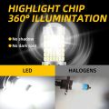 1PCS H4 P15D BA20D Motorcycle Headlight Bulbs 144 SMD Super Bright White 12v LED Headlamp Fog Light Spotlight Play and Plug.