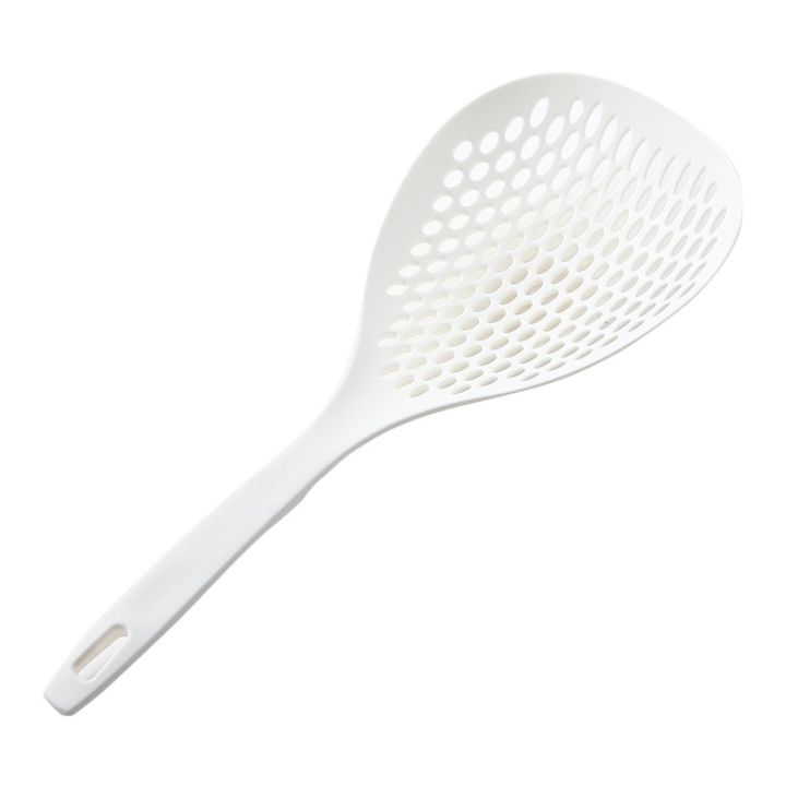 1 Pc White Large Capacity Spoon Withstand High Temperature Hung Dumplings Leaking Net Not Easy To Deform Kitchen Supplies