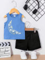 Hollow Crescent on Blue Sleeveless: Set Design—Ramadan’s Trendy Cute Protagonist.