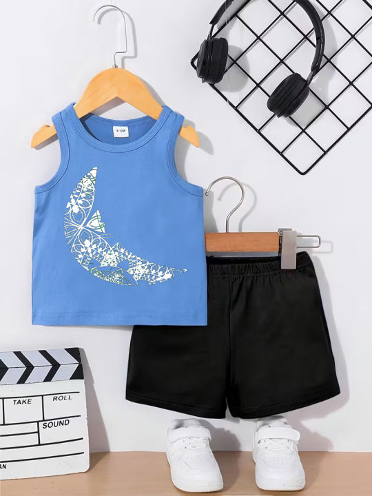 Hollow Crescent on Blue Sleeveless: Set Design—Ramadan’s Trendy Cute Protagonist