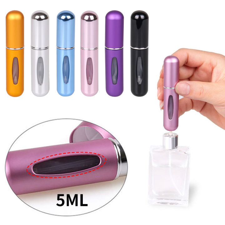 5ml mini aluminum spray refillable bottle portable perfume atomizer ...