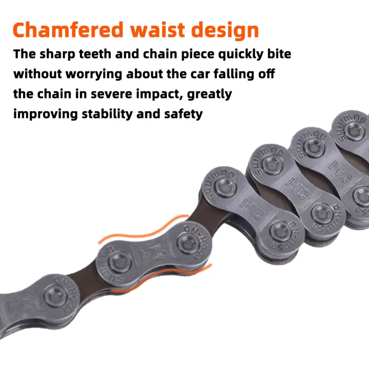 PINMOAP%20Bicycle%20Chain%206/7/8/9/10/11%20Mountain%20Bike%20Road%20Bike%20Variable%20Speed%20Chain%20With%20Magic%20Buckle%20Durable%20Sturdy%20Repair%20Parts%20-%20Image%203