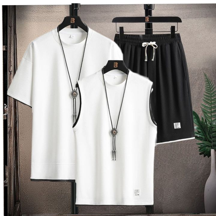 Tshirt,Tanktop%20&%20Halfpant%7C%20set%20of%203pcs%7Cfashionable%7C%20Summer%7C%20Comfortable%7C%20For%20Men%20-%20Image%205