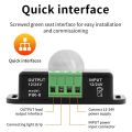DC 12-24V PIR Motion Sensor Switch - Adjustable Delay Infrared Human Detection Ideal for LED Lights and Wardrobe Strip.