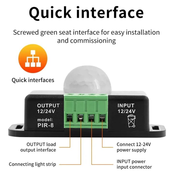 DC%2012-24V%20PIR%20Motion%20Sensor%20Switch%20-%20Adjustable%20Delay%20Infrared%20Human%20Detection%20Ideal%20for%20LED%20Lights%20and%20Wardrobe%20Strip%20-%20Image%203