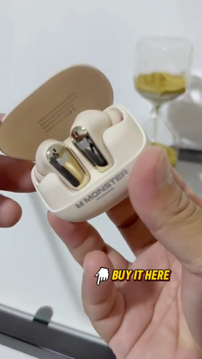 Monster MQT52 TWS Gaming Wireless Earbuds – Bluetooth 5.4, Low Latency Game Mode, 24H Playtime, Hi-Fi Stereo Sports Handsfree Earbuds High Quality