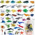 56-Piece Underwater World Model Set - Mini Marine Animals, Coral, Octopus, Nautilus, Crab, Lobster, Starfish, Ocean Model Animal. 