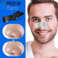 15pcs Nose Blackhead Remover Strips Mask, Charcoal Deep Pore Cleansing Nose Strips for Blackhead Removal & Whitehead Removal, Acne Treatment, Oil Control, Pore Shrinking Skin Care Mask for Men & Women, Facial Nose Cleaning Strips. 