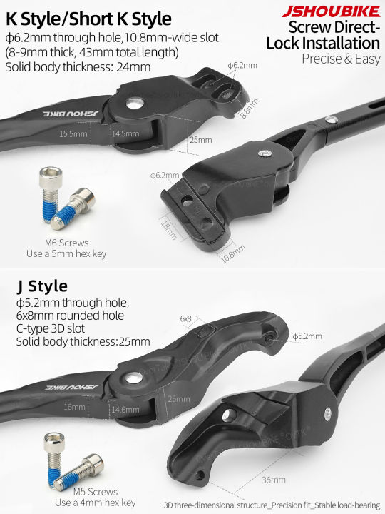 JSHOUBIKE%20New%20generation%20Adjustable%20Bicycle%20Kickstand%20Aluminium%20Alloy%20for%20GIANT%20ATX%20XTC%20MARIN%20TREK%2018/20/22/24/26/27.5/29%20Inch%20-%20Image%203