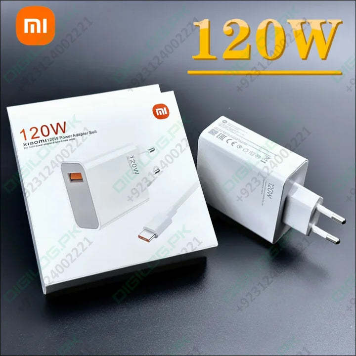 Chargeur Rapide 120W USB-C Pour Xiaomi - Compatible 14 Ultra, Redmi Note, Poco, Pad 6