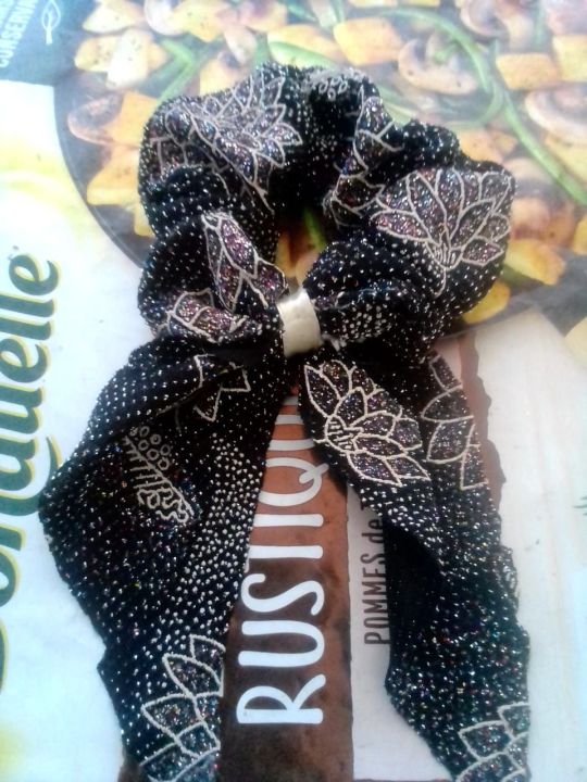 Different colours and varieties of scrunchies and bows