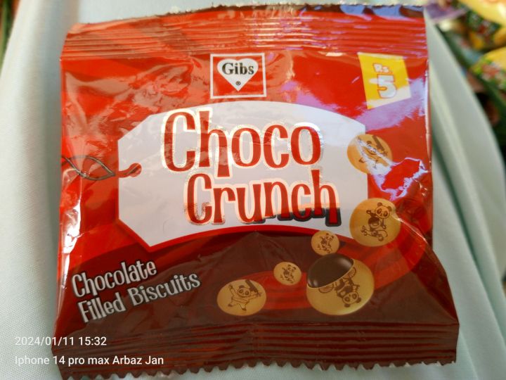 Original Gibs Choco Crunch (Cocomo) Chocolate Filled Biscuits Yummy Delicious Crispy (Pack Of 36 Pieces)