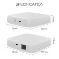 MOES Tuya ZigBee Wireless Gateway Hub Wired Multi-mode Bridge Bluetooth Remote Controller Mesh Smart Life APP Alexa  Home. 