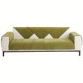 Universal Sofa Cover Towel Chenille Fabric Solid Color Living Room Sofa Cushion Non-Slip Sofa Cushion Armrest Backrest Cover 1PC. 