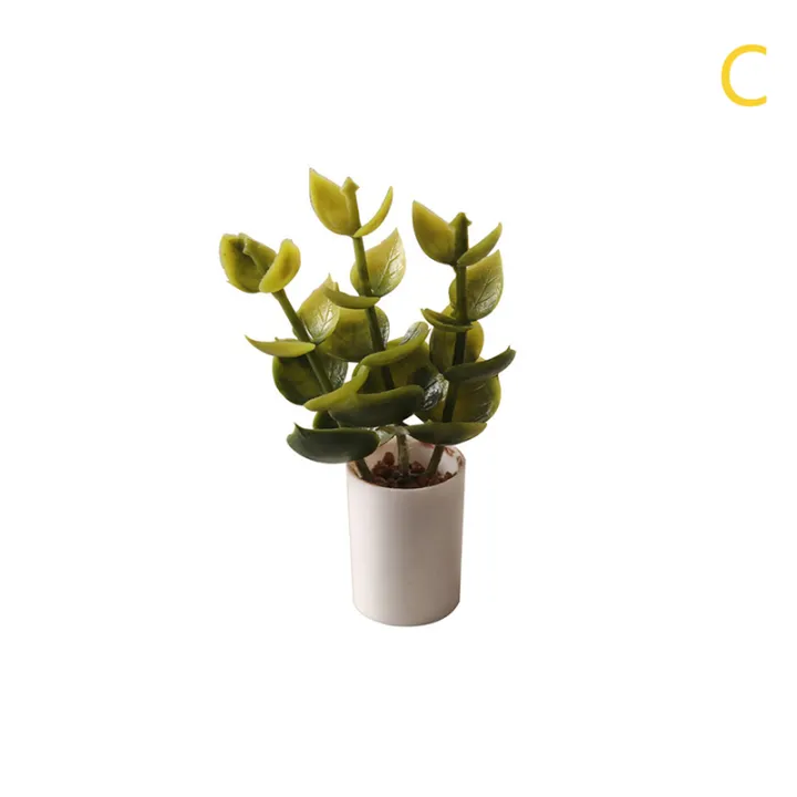 1:6%20Dollhouse%20Miniature%20Potted%20Plant%20Green%20Leafed%20Plant%20Pot%20Bonsai%20Home%20Garden%20Decor%20Toy%20Doll%20House%20Accessories%20-%20Image%207