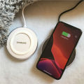 Samsung Note 10 20 5V2A Wireless Charger 10W QI Charge Pad For Galaxy S6 S7 S8 S9 S10 Plus S21 S22 S23 FE S24 S25 Ultra Fold 7 6. 