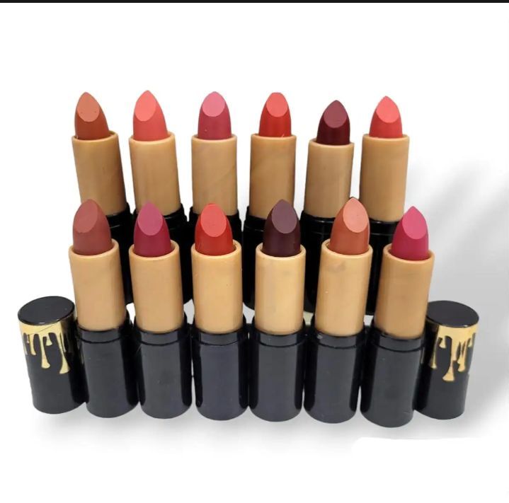 pack Off 12 matte lipstick multiple colours pack Long Lasting