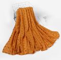 Staller Hijab Fuzzy Cotton Ball Design for Girls, Women Lightweight, Trending fashion Premium Quality,Imported in 22 Colors.. 