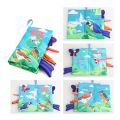 Baby Early Learning Toy Tail Cloth Book Puzzle Parent-child Interactive Sound Paper Infants Activity Toys for Babies. 