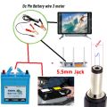 12 Volt Dc Battery Clip To 12 Volt Dc Pin Jack Converter Cable With 3 meter Wire - Moti Pin 5.5mm Dc Power jack Multipurpose multicolor. 