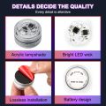 Wireless Adhesive LED Car Interior Ambient Light Remote Control Decoration Auto Roof Foot Atmosphere Lamp Bicycle Tail Light. 