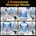 Massage Gun with Upgraded Extension Handle, Back Massager for Pain Relief, Massage Gun Deep Tissue with 4 Massage Heads, Handheld Massager for Neck Shoulders Waist Arm Legs, Black. 