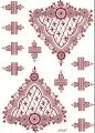 Fashion Stickers Temporary Water Proof Henna Tattoos/ Mehndi Stickers / Arabic Henna stickers/ instant mehndi stickers. 
