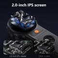 500X Portable Digital Folding Microscope Magnifier 2.0 inch 1080P Video Magnifying Glass with 2 Megapixel 8 Leds for Jewellery. 