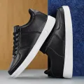 Fashion Leather Men White Sneakers Breathable Comfort Classic Casual Shoes Mens Outdoor Walking Shoes Couple Footwear Size 36-47. 