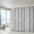 1 Piece of Gilded & Silver-Plated Craft Shower Curtain, 110g Thickened Polyester Fabric, Home Decoration Curtain, Bathroom Curta.