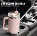 Stainless Steel 40oz Coffee Mug Personalized Tumbler with Handle Lid Straw Vacuum Thermos Cup 40oz. 