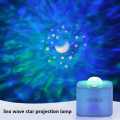 Ocean Light Projector for Bedroom Led Star Galaxy Sky Wave Color Rotating Underwater Wall Projection 3D Lamp Stereo Kids Gifts. 