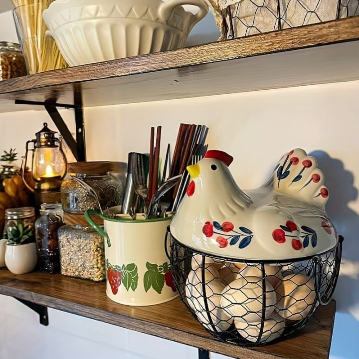 1pc%20Farmhouse%20Hen-Shaped%20Ceramic%20Egg%20Baske%20-Ceramic%20Egg%20Holder%20with%20Lid,Rustic%20Kitchen%20Organizer%20for%20Fruits/Veggies%20-%20Image%206