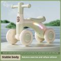 Baby Glider Bike Four-Wheel Toddler Walker Silent Wheels Anti-Tipping Children Balance Training Exercise Mini Ride-On Toys . 