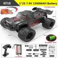KF18 1:14 4WD RC Car Off-Road Racing High Speed Brushless Motor 2.4G Remote Control Cars Truck 75km/H Truck With LED Light Toy. 
